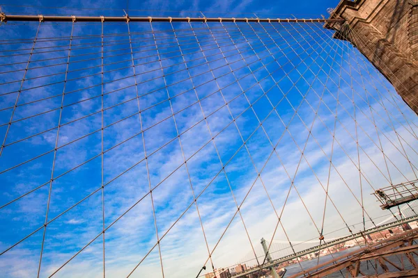 The Brooklyn Bridge, New York City, Verenigde Staten — Stockfoto