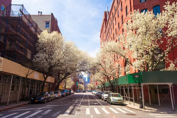 Prázdných ulicích ve West Village v New Yorku Manhattan — Stock fotografie