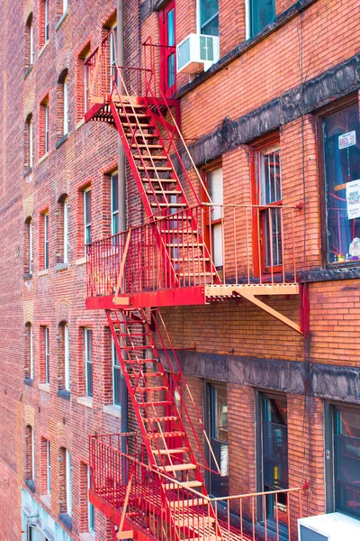建物のファサード米国ニューヨーク ニューヨーク マンハッタンのウエスト ビレッジ — ストック写真