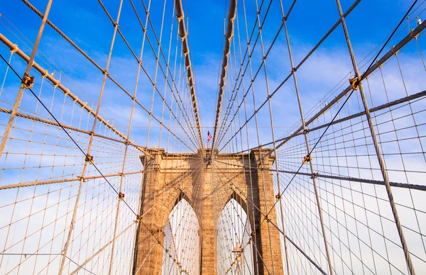 The Brooklyn Bridge, New York City, Verenigde Staten — Stockfoto