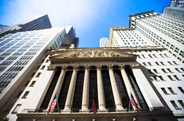 New York Menkul Kıymetler Borsası Manhattan finans bölgesinde
