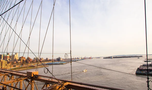 The Brooklyn Bridge, New York City, Verenigde Staten — Stockfoto