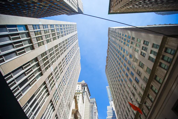 New York Skyscrapers View Upward — Stock Photo, Image