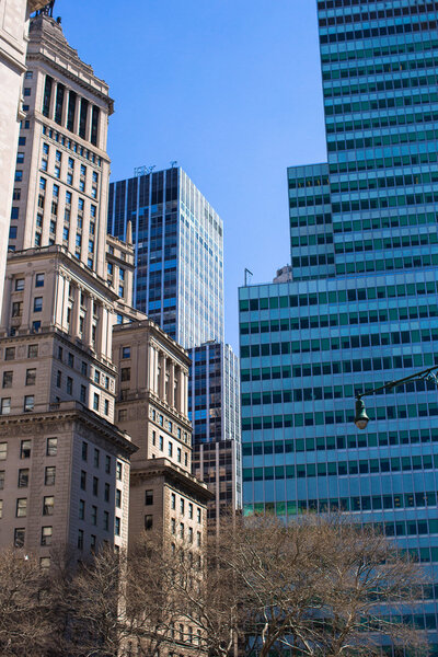 New York City skyscrapers at Manhattan, USA
