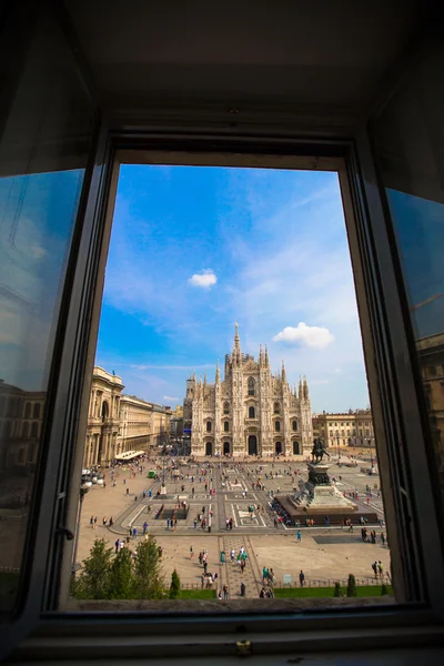 Piękny widok katedry Duomo, Mediolan, Włochy — Zdjęcie stockowe