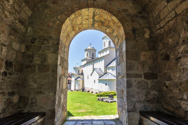 Monasterio Mileseva Monasterio Ortodoxo Serbio Medieval Del Siglo Xiii Fundada —  Fotos de Stock