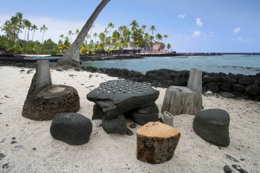 Masa oyunu, Pu 'uhonua O Hnaunau Ulusal Tarih Parkı. Büyük Ada Hawaii