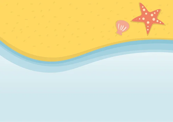 Zomer strand vakantie illustratie vector — Stockvector