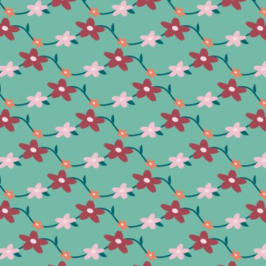 Dikişsiz çiçek desen arka plan 