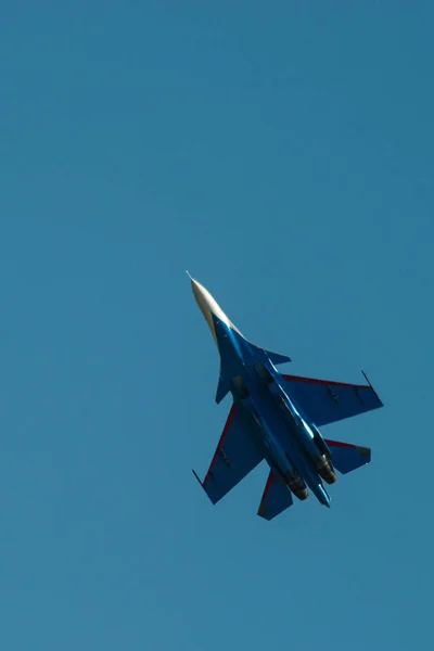 Κίροφ Ρωσία Ιούλιος 2018 Μαχητής Στην Αεροπορική Επίδειξη — Φωτογραφία Αρχείου