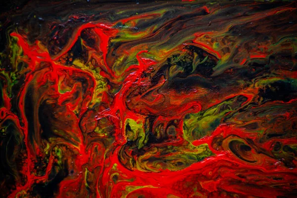 流体芸術のスタイルでテクスチャ 渦巻く塗料効果を持つ抽象的な背景 アクリル絵具の背景 — ストック写真