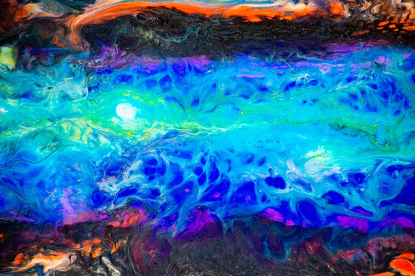 Kleurrijke Achtergrond Creatieve Achtergrond Met Handgemaakte Abstracte Acrylverf Bedek Verschillende — Stockfoto