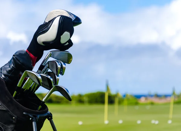 Clubs de golf fond — Photo