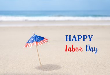 İşçi Bayramı ABD arka plan ile starfishes