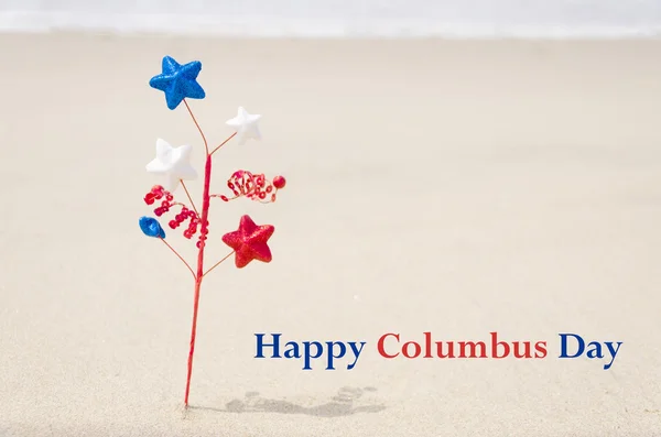 Columbus Giorno sfondo con decorazione — Foto Stock