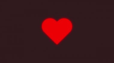 Red Heart, Black Backgrond 'da canlı performans sergiliyor. Aşk ve Sevgililer Günü konsepti.