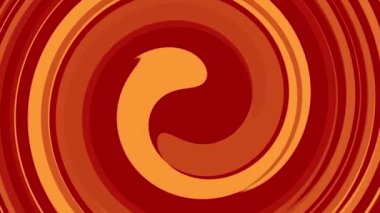 Sonsuz spiralli soyut spiral tünel animasyonu. Kusursuz döngü. Hipnotize edici kırmızı ve turuncu girdap sarmal geçiş animasyonu.