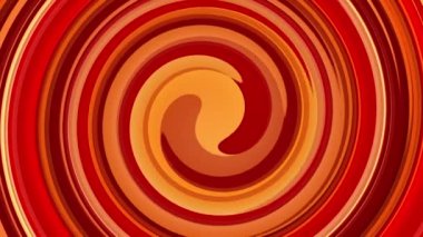 Sonsuz spiralli soyut spiral tünel animasyonu. Kusursuz döngü. Hipnotize edici kırmızı ve turuncu girdap sarmal geçiş animasyonu.