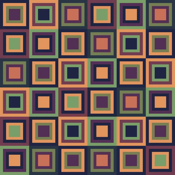 Fond Abstrait Motif Géométrique Avec Carrés Colorés — Image vectorielle