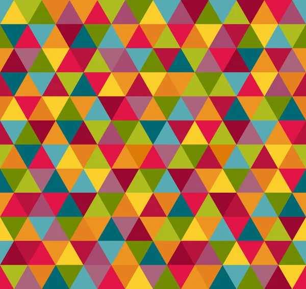 Abstract Seamless Pattern Background Colorful Triangles — Stock Vector
