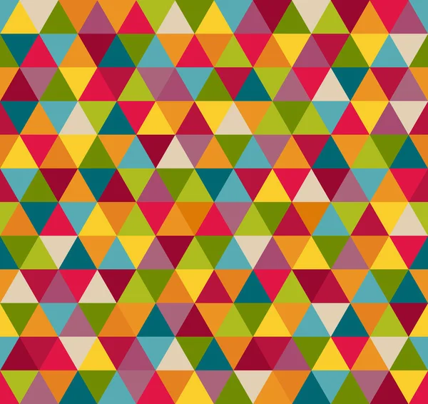 Fondo Patrón Geométrico Abstracto Con Triángulos Coloridos — Vector de stock