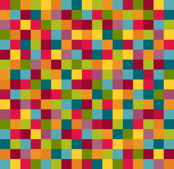Abstrakte Geometrische Muster Hintergrund Mit Bunten Quadraten — Stockvektor