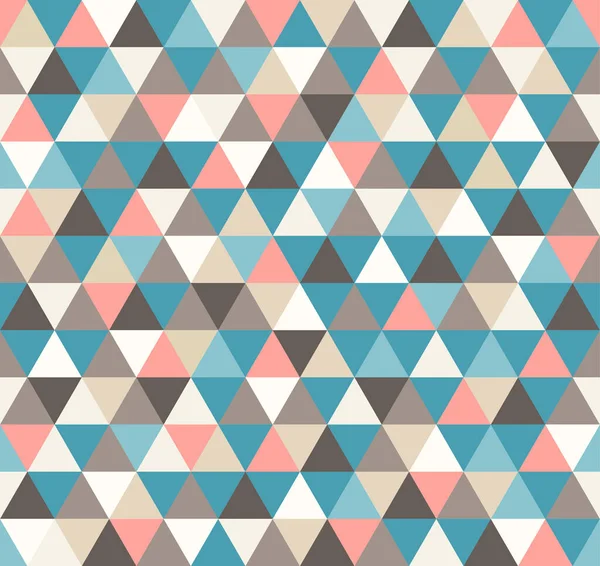 Abstract Vintage Geometric Background Colorful Triangles — Stock Vector