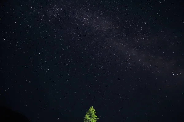 Stark Himmel Och Vintergatan — Stockfoto