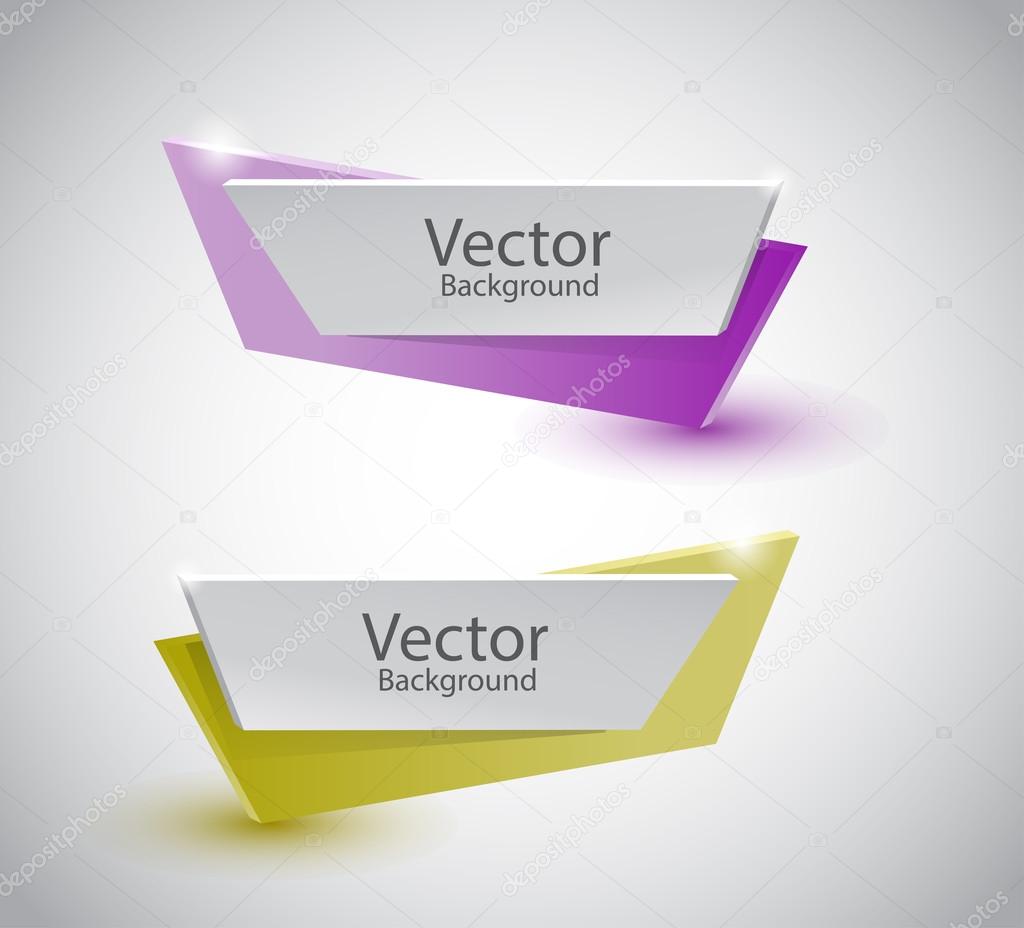 Abstract banners set