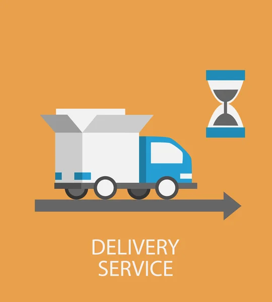 Concepto de servicio de entrega — Vector de stock
