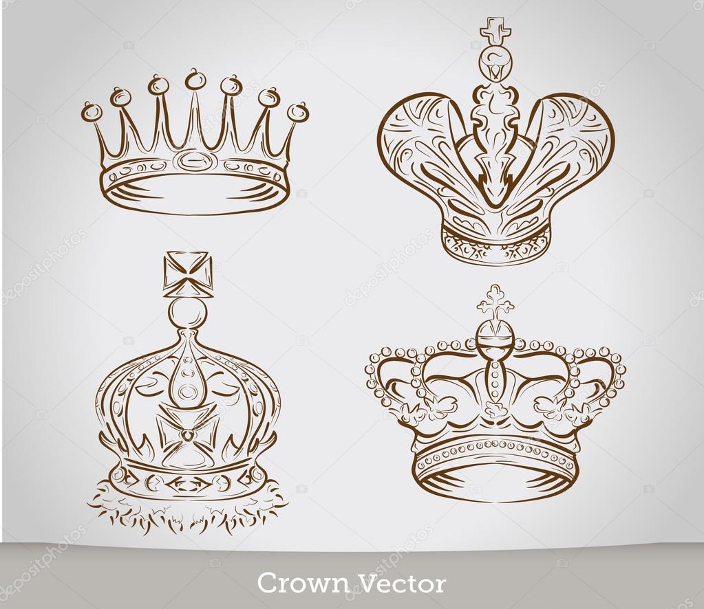 Collection of vintage crowns