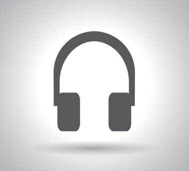 kulaklık yassı simgesi