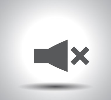 düz hoparlör simgesi