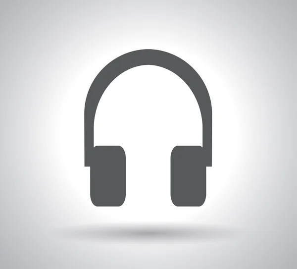 Ikona słuchawkowa płaska — Wektor stockowy