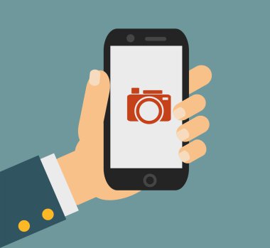 Cep telefonu dokunmatik ekran ile