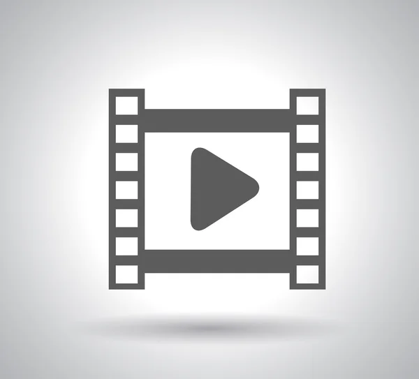 Video icon in flat design — Stock Vector