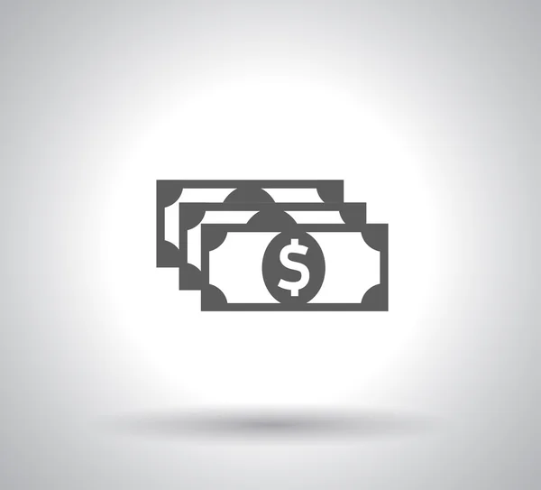 Icônes d'argent dans le design plat — Image vectorielle