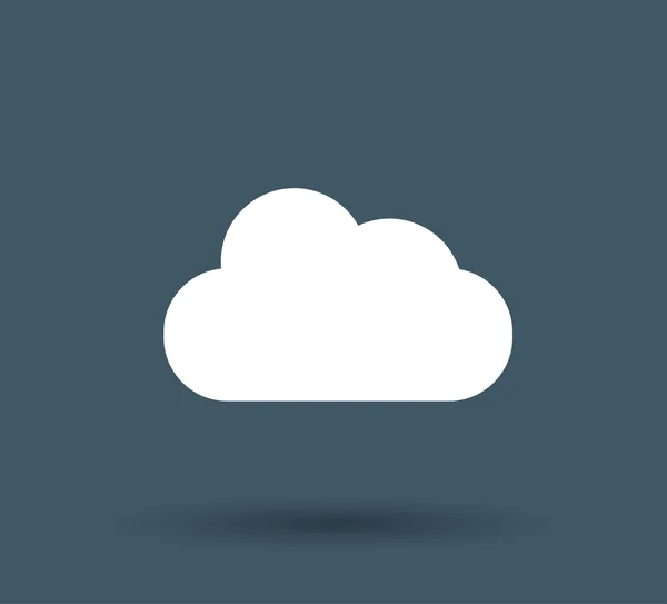 Icona cloud e cloud storage — Vettoriale Stock