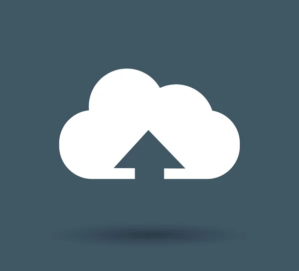 Cloud nahrát ikonu — Stock vektor