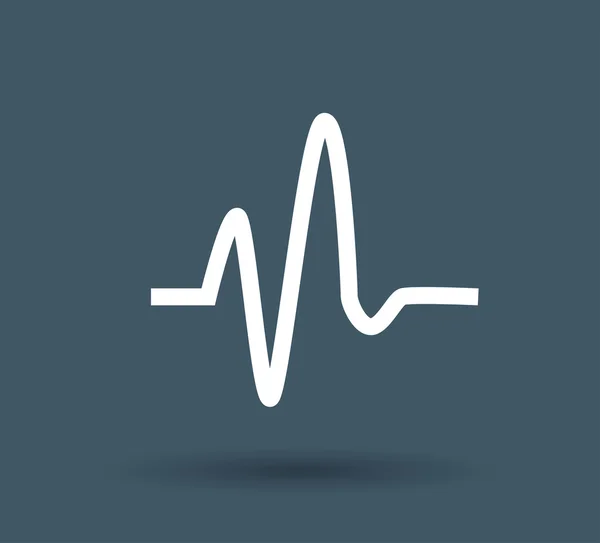 Cardiogram web icon — Stock Vector