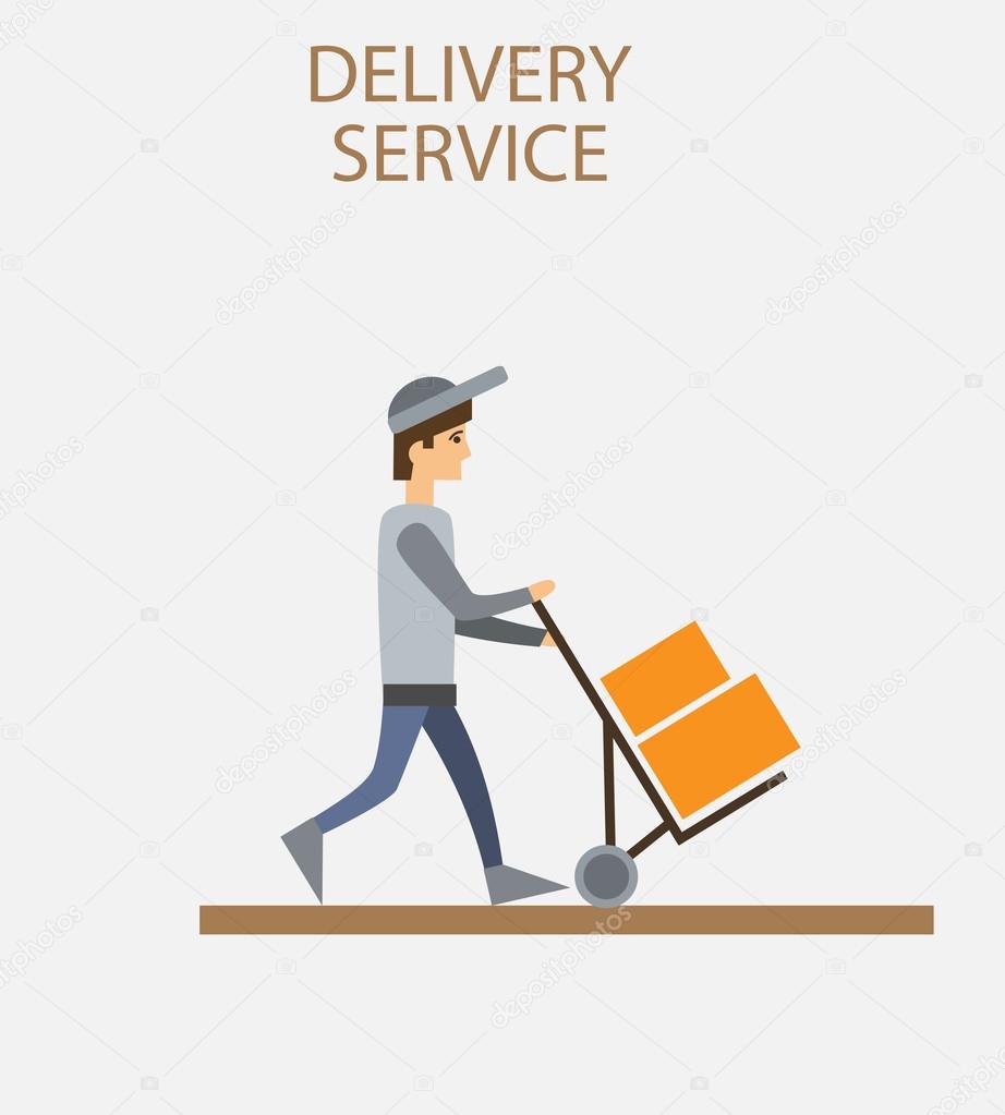 Delivery person freight logistic  industry