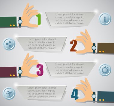 İş eller takım çalışması infographics şablonu.