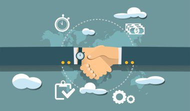 Online başarı ekip çalışması kavramı