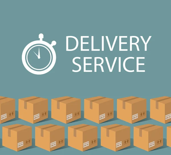 Modelo de design de serviço de entrega — Vetor de Stock