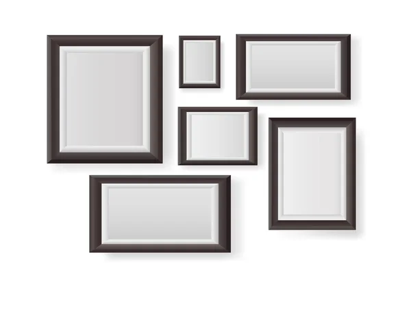 Big set of picture frames — Stock Vector