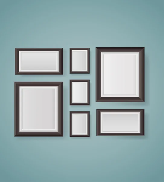 Big set of picture frames — Stock Vector