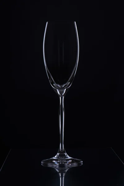 Üveg a fekete háttér — Stock Fotó