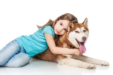 Bir husky kızla
