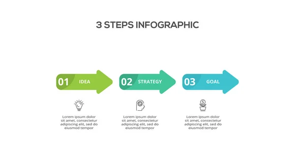 Creatief Concept Voor Infographic Met Stappen Opties Onderdelen Processen — Stockvector