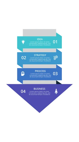 Creatief Concept Voor Infographic Met Stappen Opties Onderdelen Processen — Stockvector